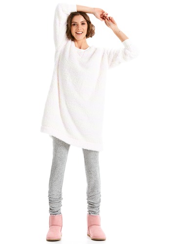 Fluffy Striped Nightie