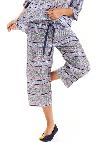 Tile Stripe 3/4 Pant