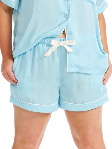 P.A. Plus Poly Satin Tux Short