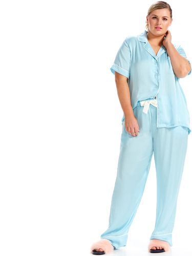 P.A. Plus Poly Satin Classic Pj Pant