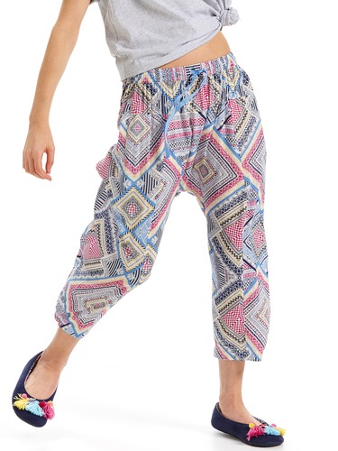 Aztec Tile Drop Crotch 3/4 Pj Pant