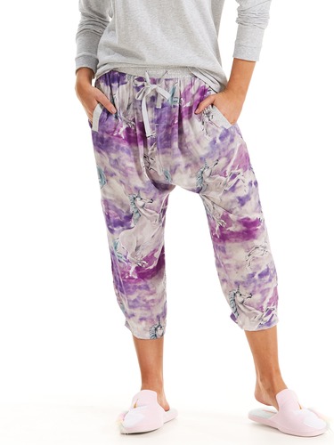 Unicorn 3/4 Drop Crotch Pj Pant