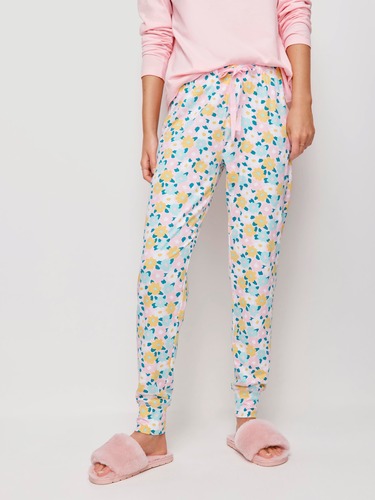 Rock & Roll Check Straight Flannelette Pj Pant