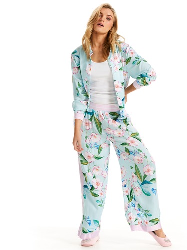 Aqua Floral Fashion Pj Pant