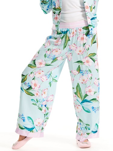 Aqua Floral Fashion Pj Pant