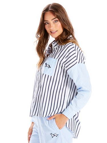 Contrast Stripe Shirt