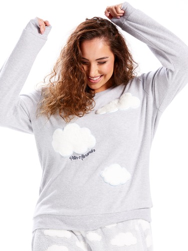 P.A. Plus Cloud Applique Sweater