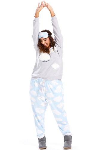 P.A. Plus Cloud Roll Up Flannelette Pj Pant