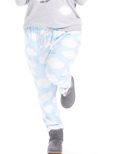 P.A. Plus Cloud Roll Up Flannelette Pj Pant