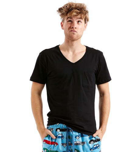 Mens Pa Classic V Neck Pocket Tee