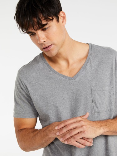Mens Pa Classic V Neck Pocket Tee