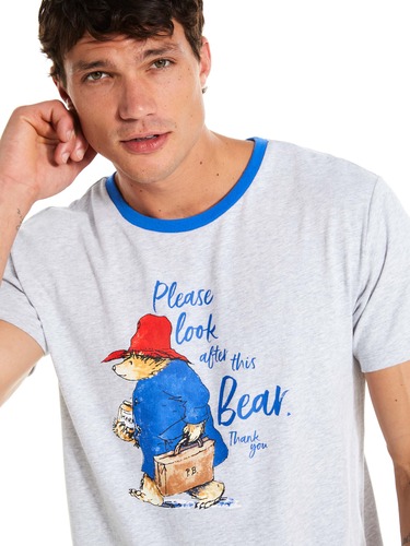 paddington bear baby sleepsuit