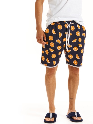Mens Orange Cutoff Sweat