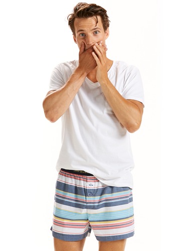 Mens Boat Stripe Boxer Short