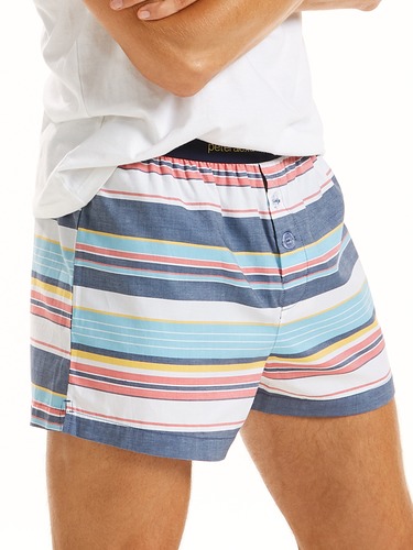Mens Boat Stripe Boxer Short