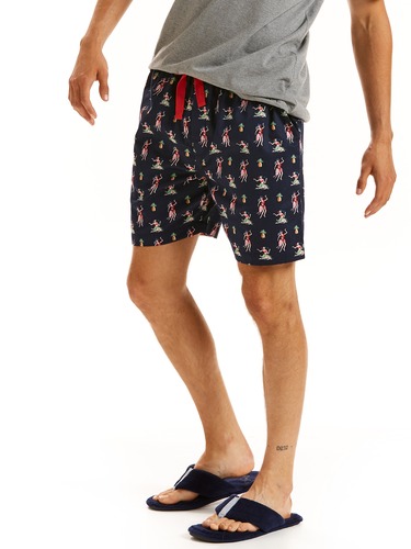 Mens Hula Girl Mid Short