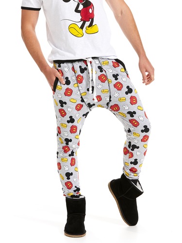Mens Mickey Icons Fleece Jogger