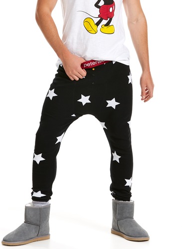 Mens Star Waffle Long John