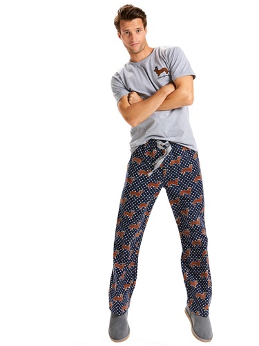 Mens Penny Top Hat Flannelette Pj Pant