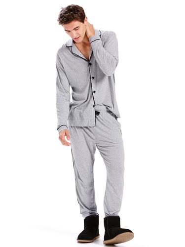 Mens Sport Luxe Knit Pj Set
