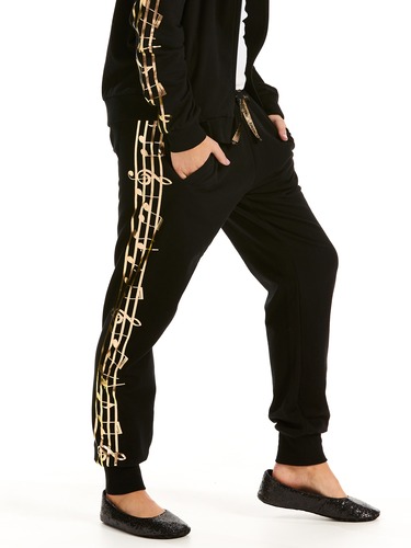 Gold Musical Track Pant