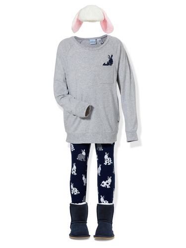 Boys Bunny Knit Pj Set