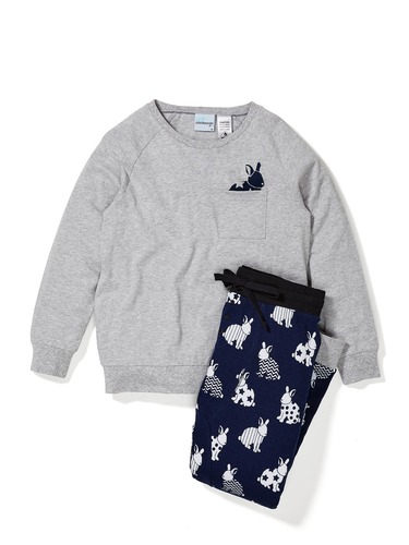 Boys Bunny Knit Pj Set