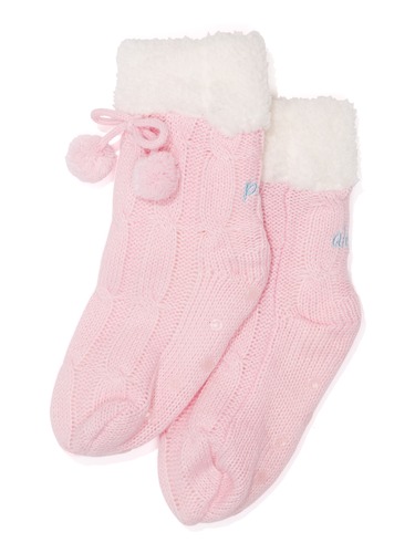 Girls Fluffy Pom Pom Sock