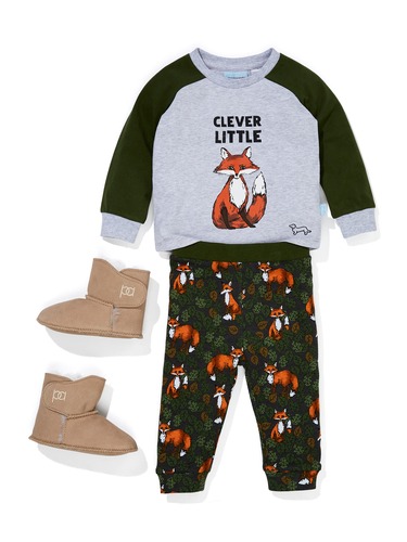 Baby Clever Fox Pj Set