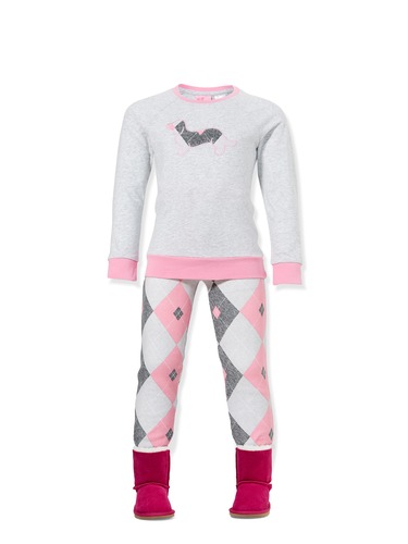 Jnr Girls Argyle Pj Set