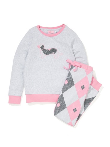 Jnr Girls Argyle Pj Set