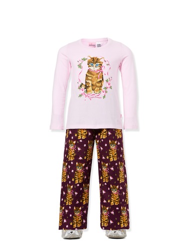 Jnr Girls Cat Pj Set