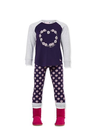 Jnr Girls Floral Pj Set
