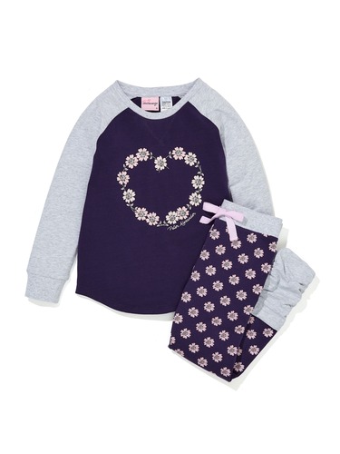 Jnr Girls Floral Pj Set