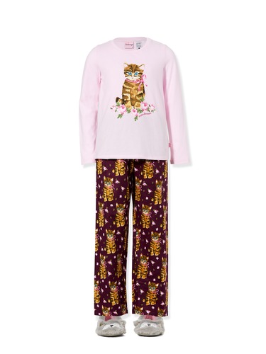 Girls Cat Pj Set