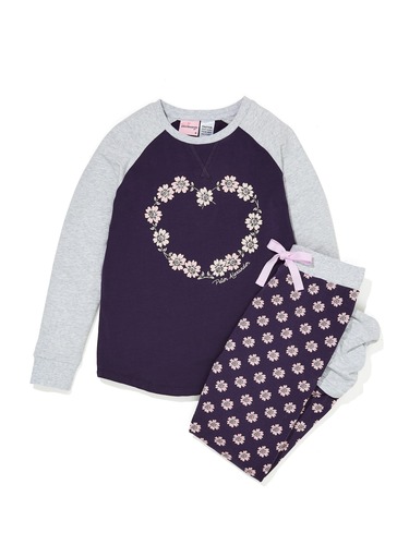Girls Floral Pj Set