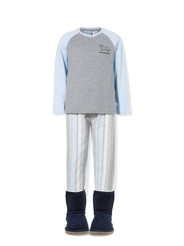 Boys Stripe Flannelette Pj Set