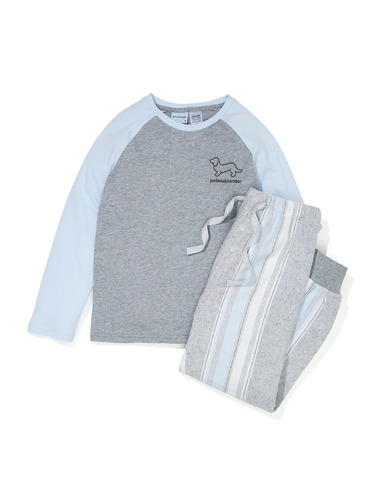 Boys Stripe Flannelette Pj Set