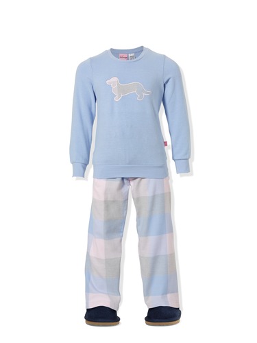Jnr Girls Tartan Flannelette Pj Set