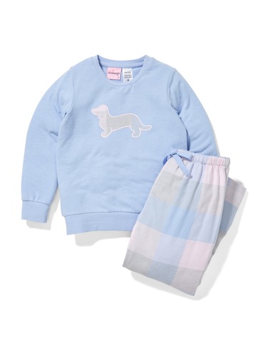 Jnr Girls Tartan Flannelette Pj Set