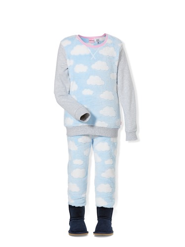 Girls Cloud Track Pj Set