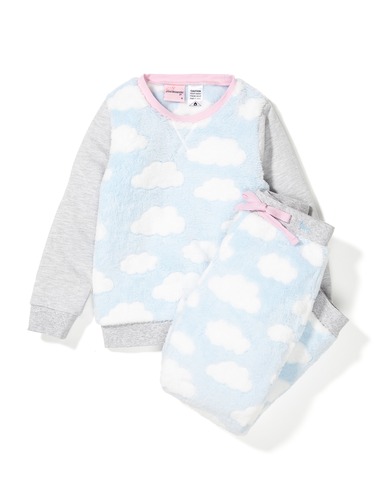 Girls Cloud Track Pj Set