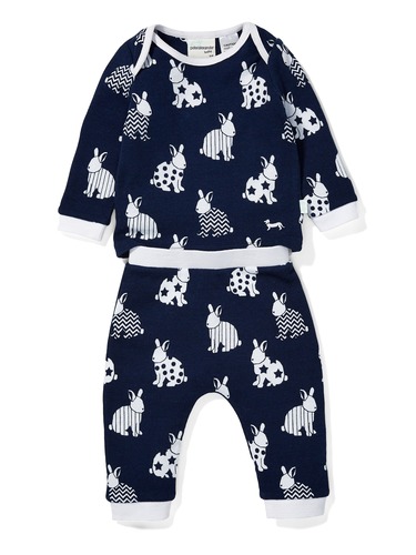 Baby Unisex Bunny Knit Pj Set