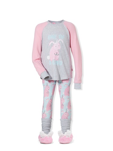 Girls Bunnycorn Pj Set