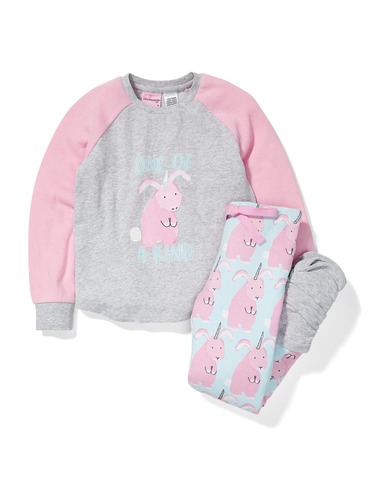 Girls Bunnycorn Pj Set