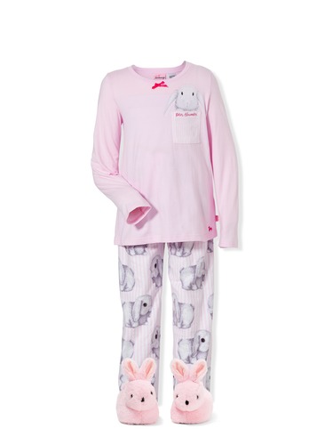 Girls Bunny Stripe Pj Set