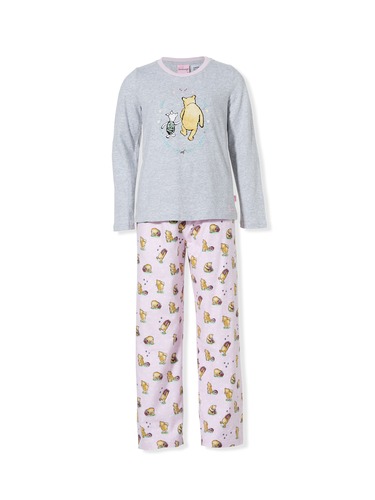 Girls Vintage Winnie The Pooh Flannelette Pj Set
