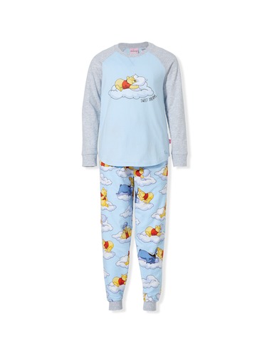 Girls Winnie The Pooh Cloud Flannelette Pj Set