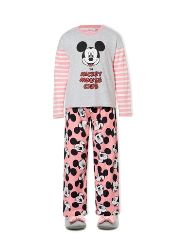 Girls Mickey Mouse Club Flannelette Pj Set
