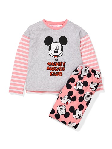 Girls Mickey Mouse Club Flannelette Pj Set